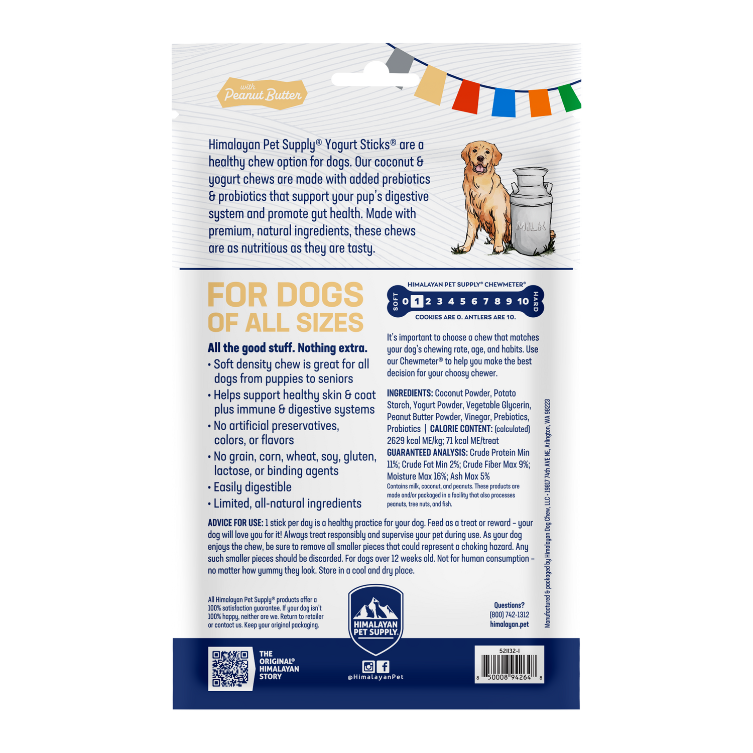 Yogurt Sticks Peanut Butter