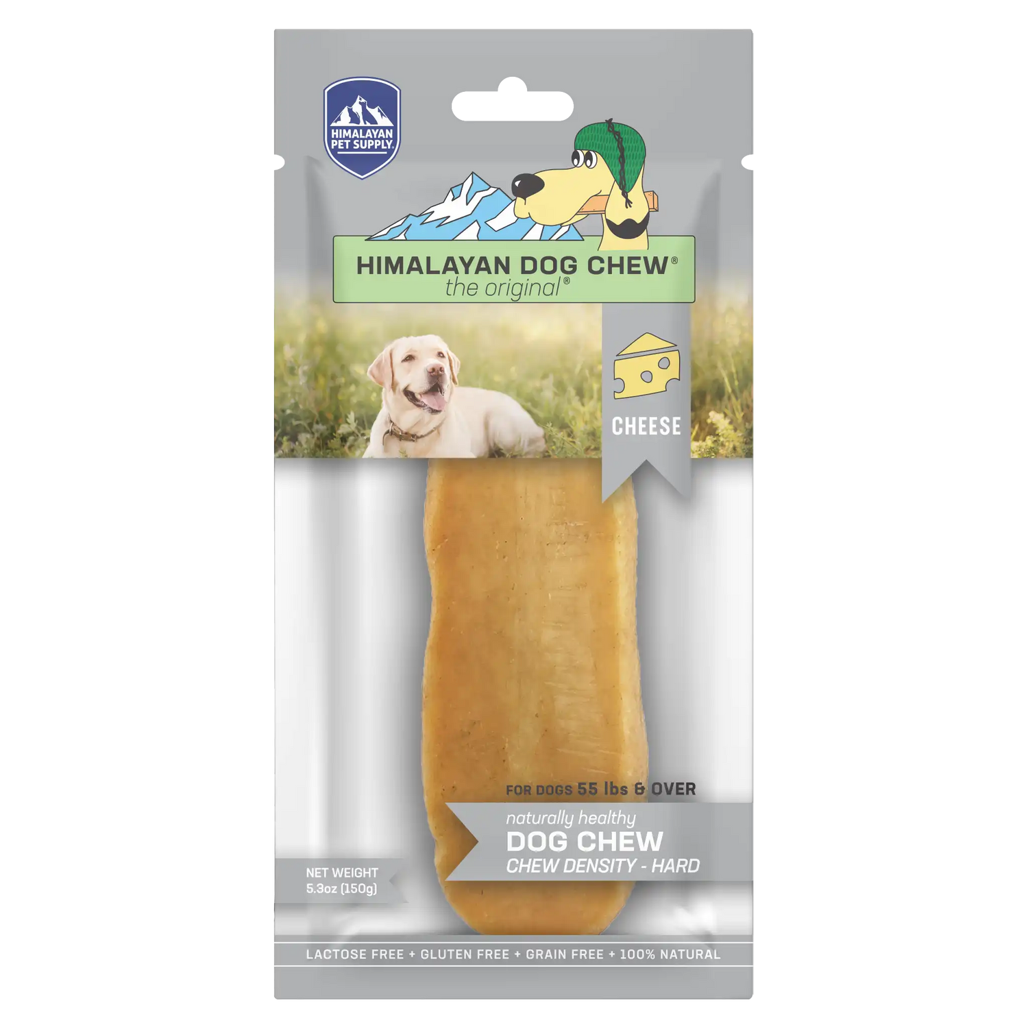 Hard cheese top dog chew