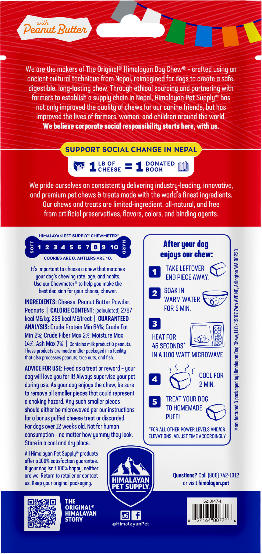 Himalayan Dog Chew® | Peanut Butter